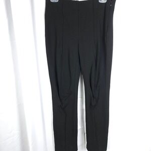 Chico's Side Zip Stretch Pants Women 0 / 4‎ Reg Black Trousers